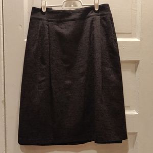 Lands end black professional skirt